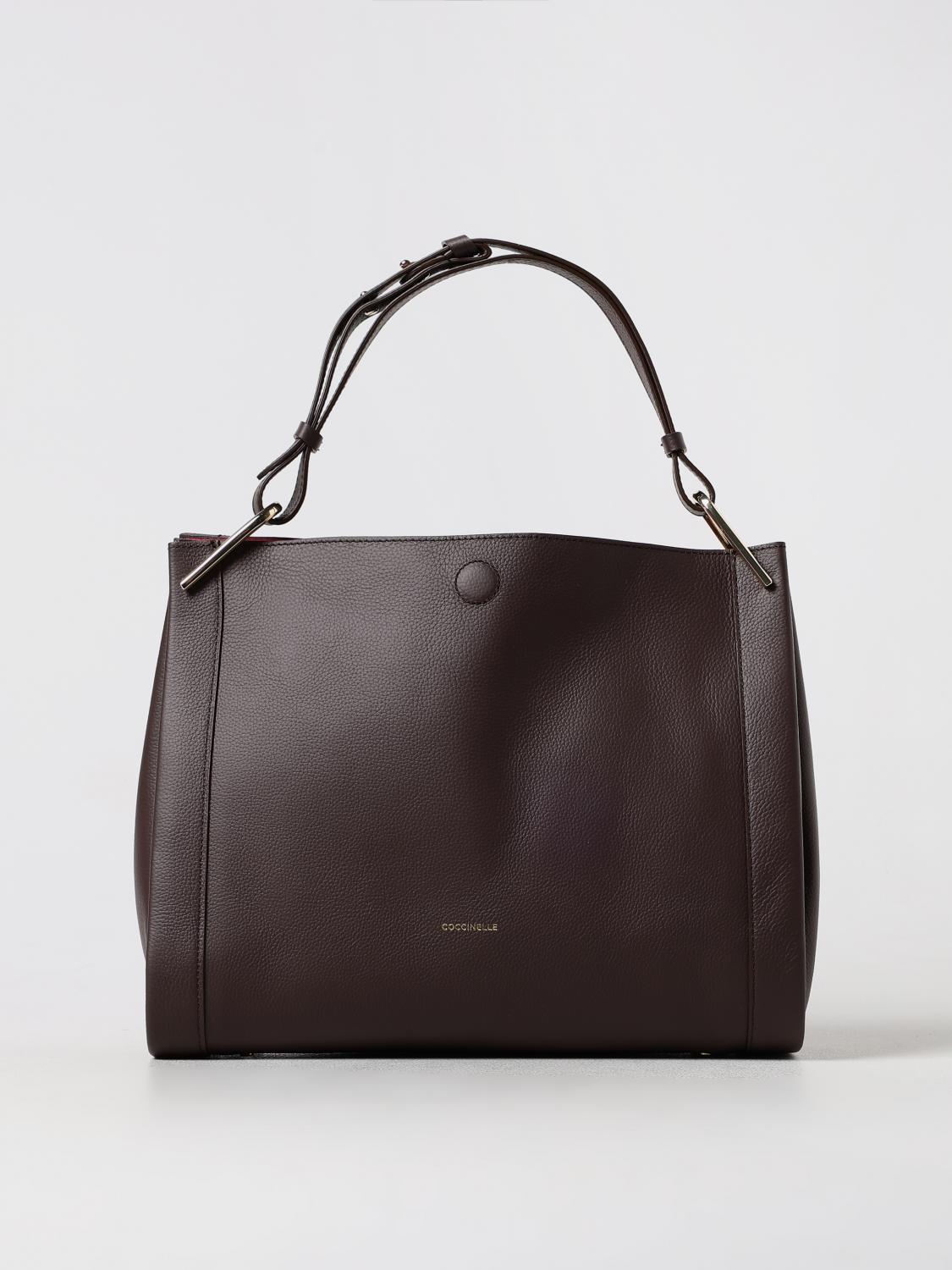 Shop Coccinelle Shoulder Bag  Woman Color Brown In 棕色