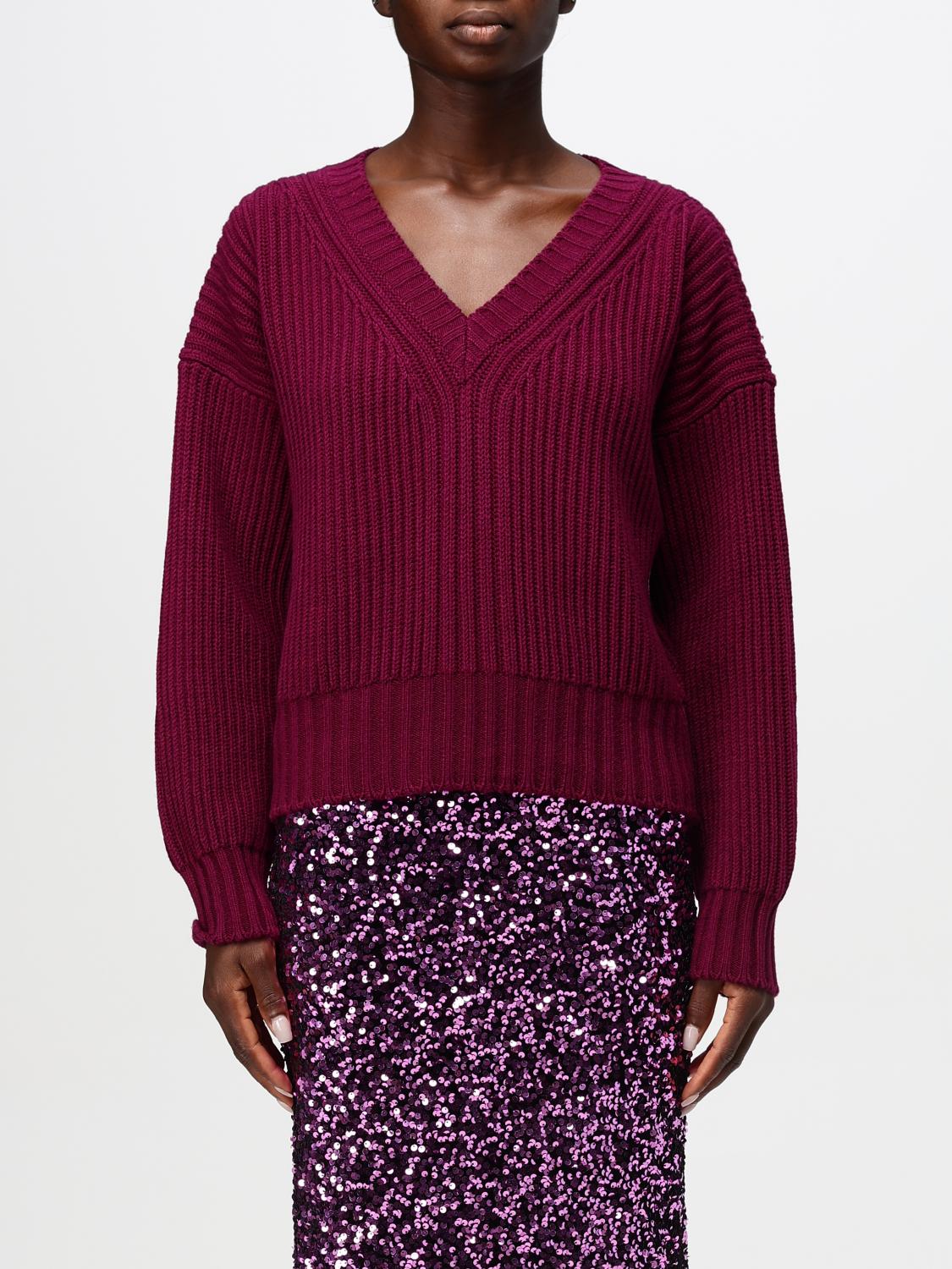 Shop Hanita Sweater  Woman Color Burgundy In Burgunderrot