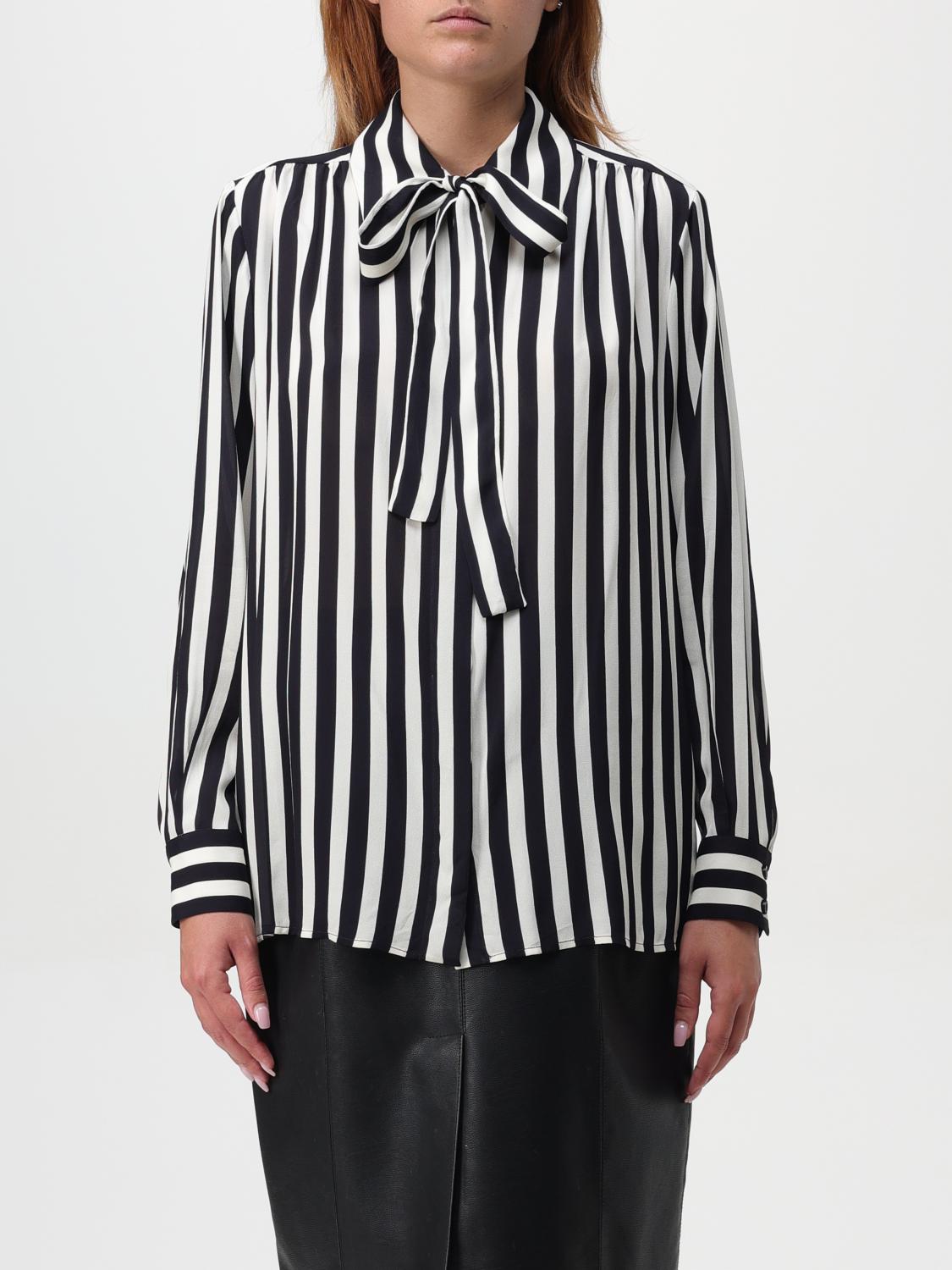 Shop Msgm Shirt  Woman Color Black In Schwarz