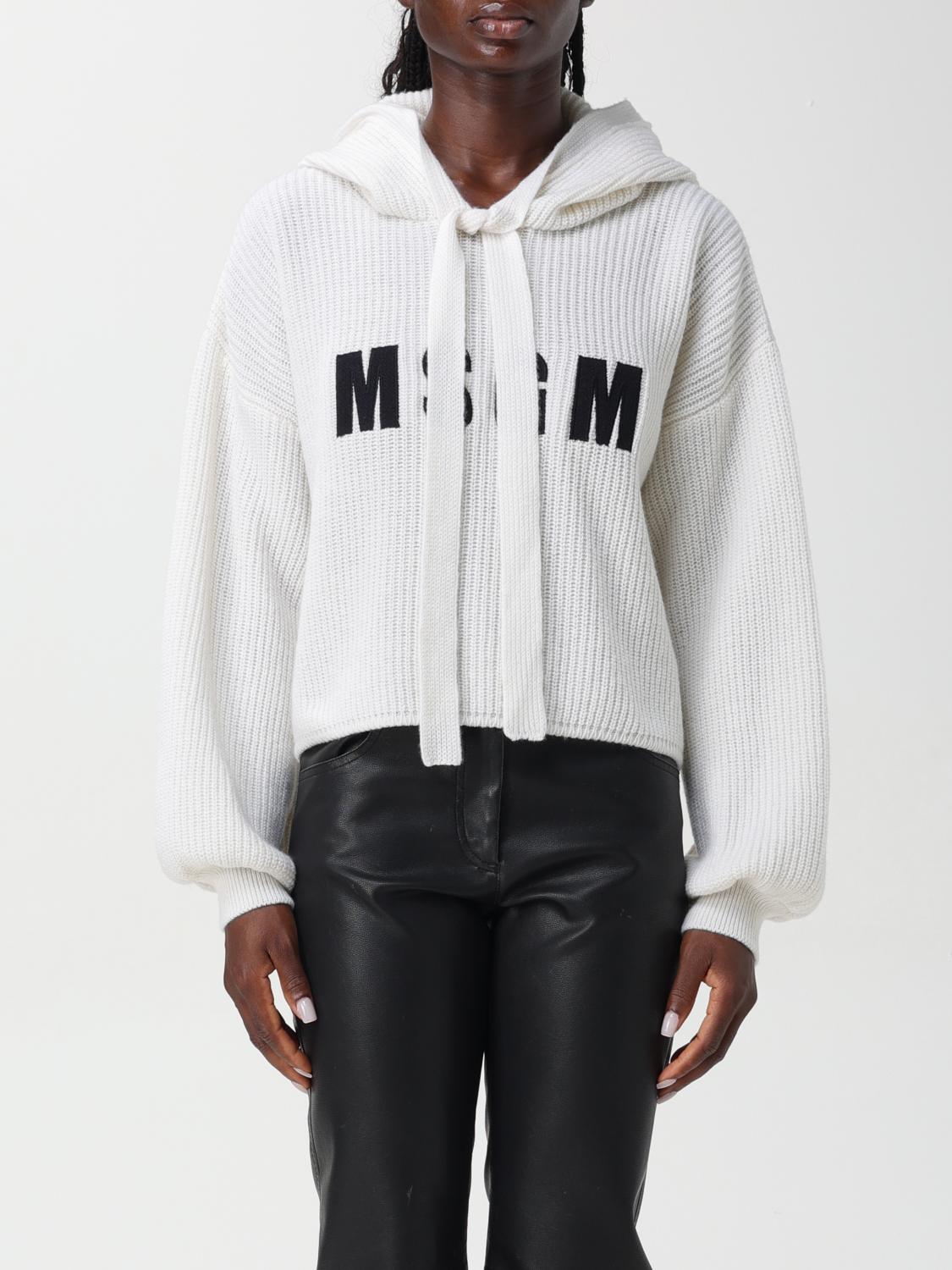 MSGM SWEATSHIRT MSGM WOMAN COLOR WHITE 416784001