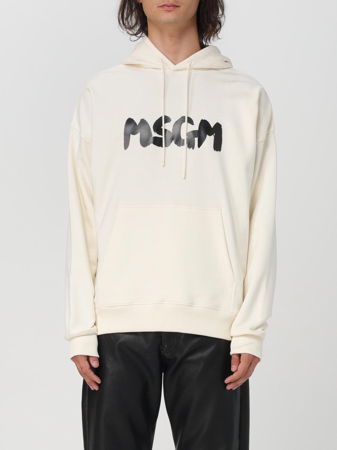 Shop Msgm Sweatshirt  Men Color Natural