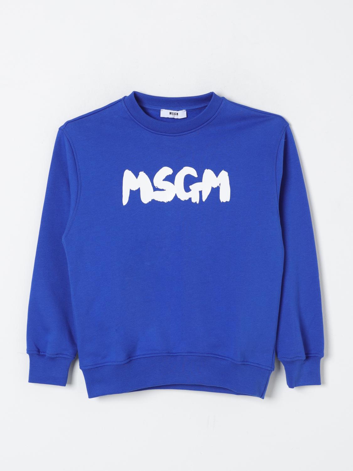 Shop Msgm Sweater  Kids Kids Color Royal Blue