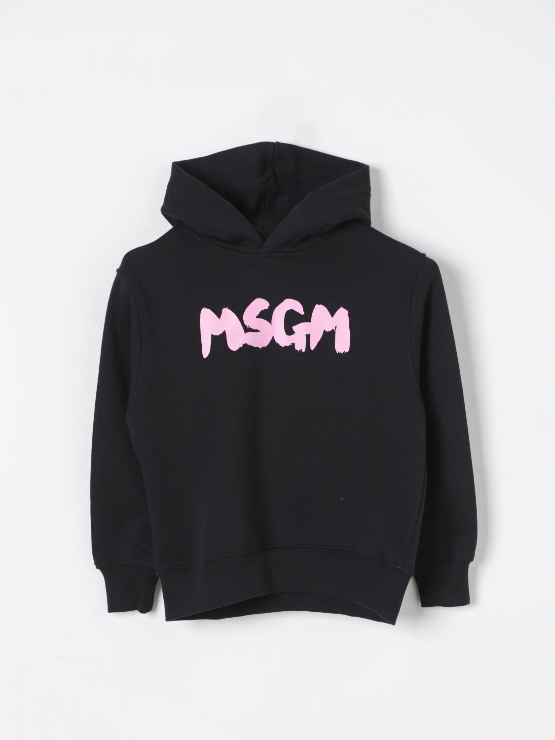 Shop Msgm Sweater  Kids Kids Color Black 1 In Schwarz 1