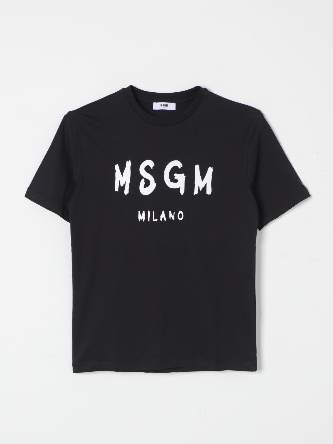 Shop Msgm T-shirt  Kids Kids Color Black