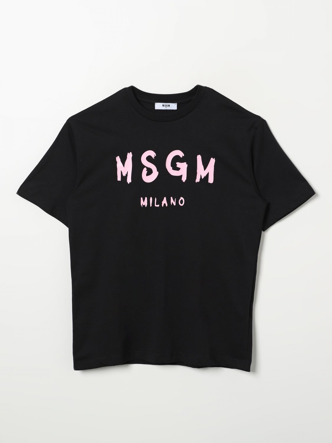 Shop Msgm T-shirt  Kids Kids Color Black 1 In Schwarz 1