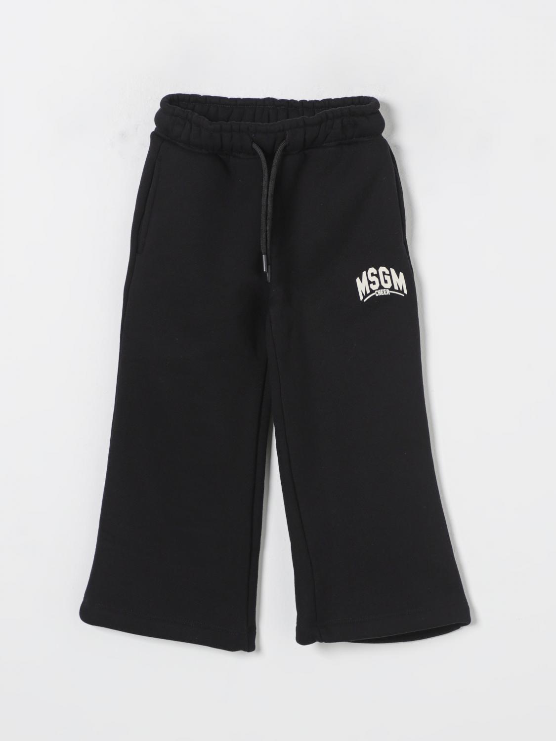 Msgm Pants Kids Kids Color Black In Schwarz