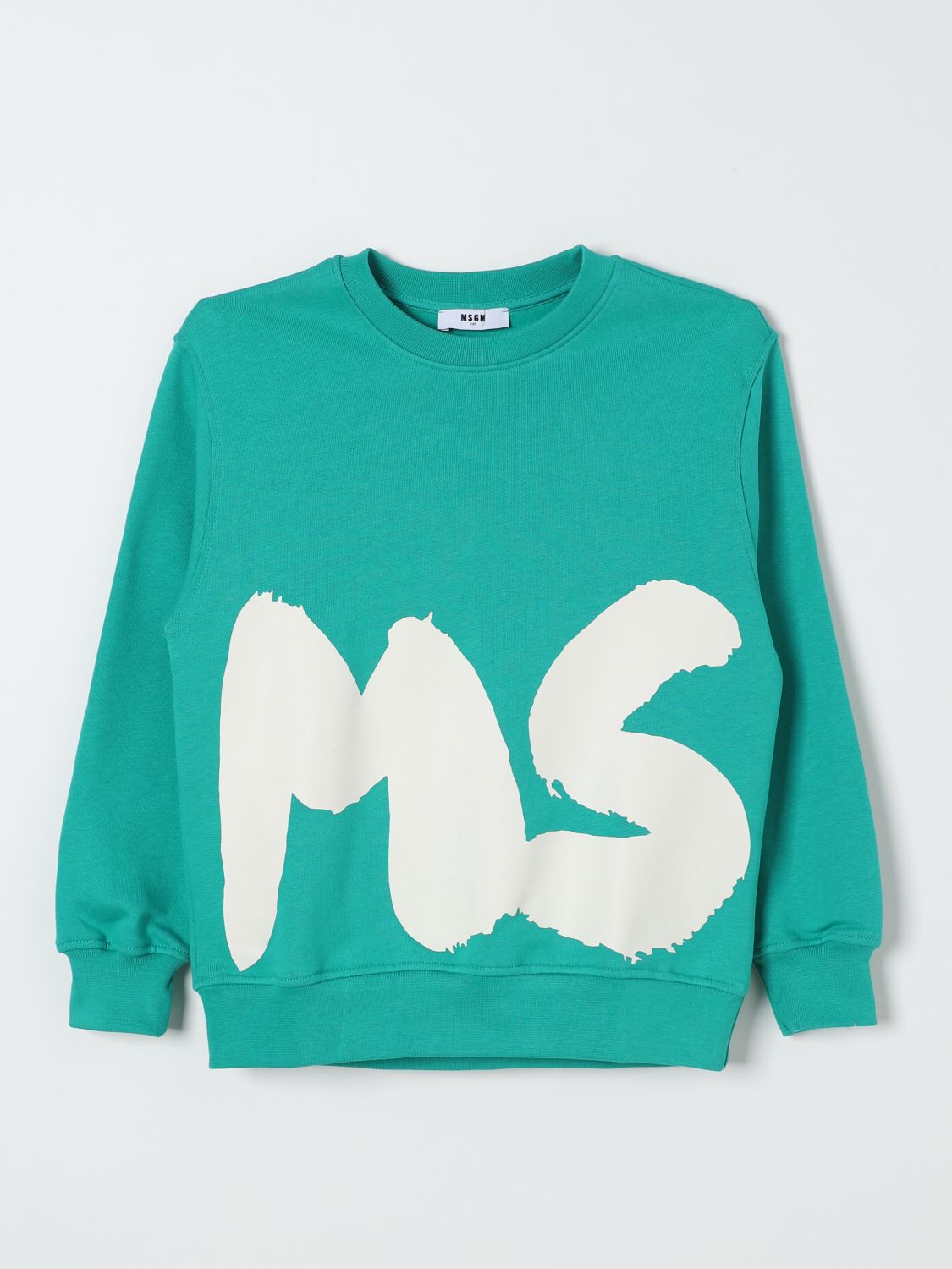 Shop Msgm Sweater  Kids Kids Color Green In Grün