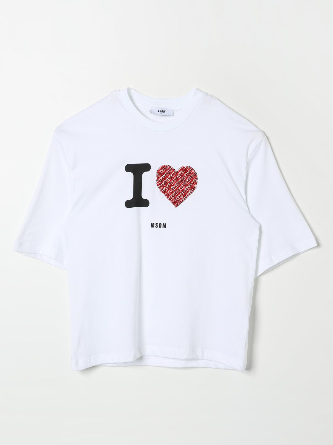 Msgm T-shirt Kids Kids Color White In White