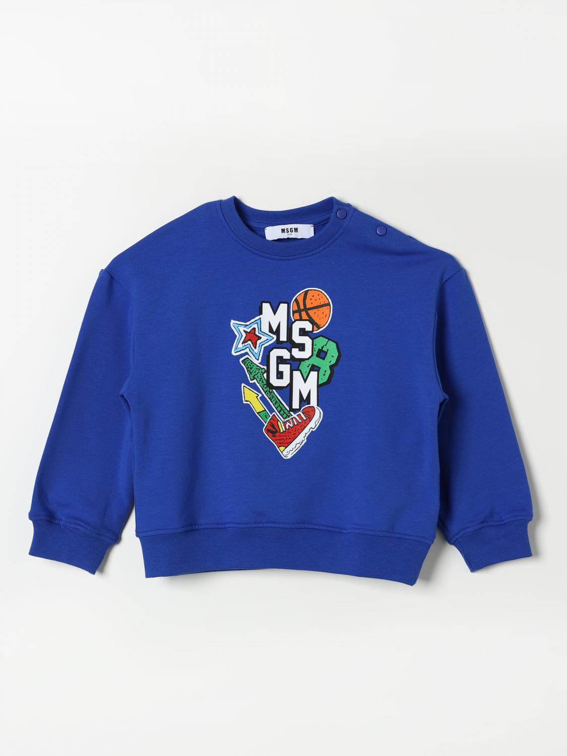 Shop Msgm Sweater  Kids Kids Color Royal Blue