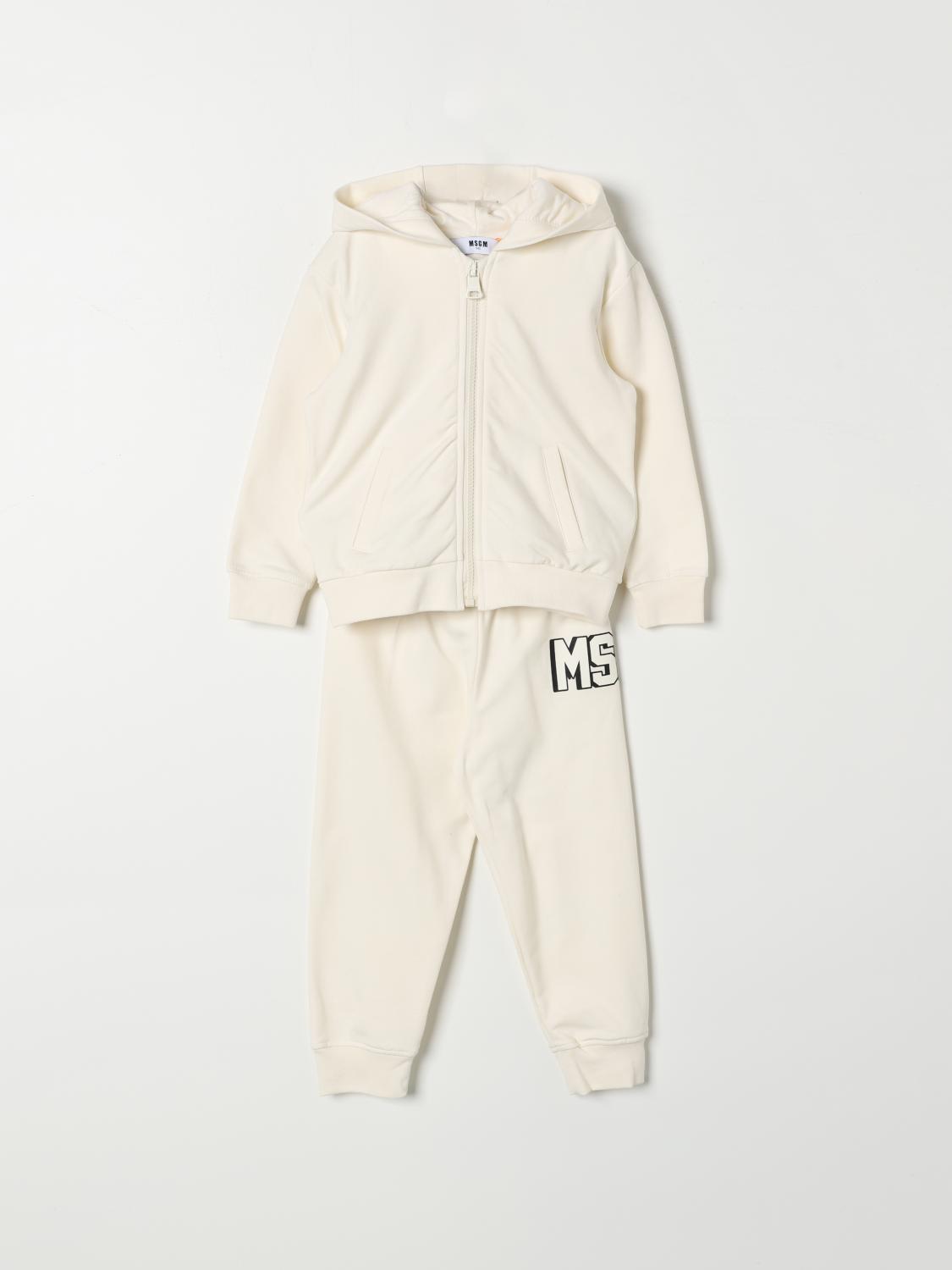 Shop Msgm Jumpsuit  Kids Kids Color Cream