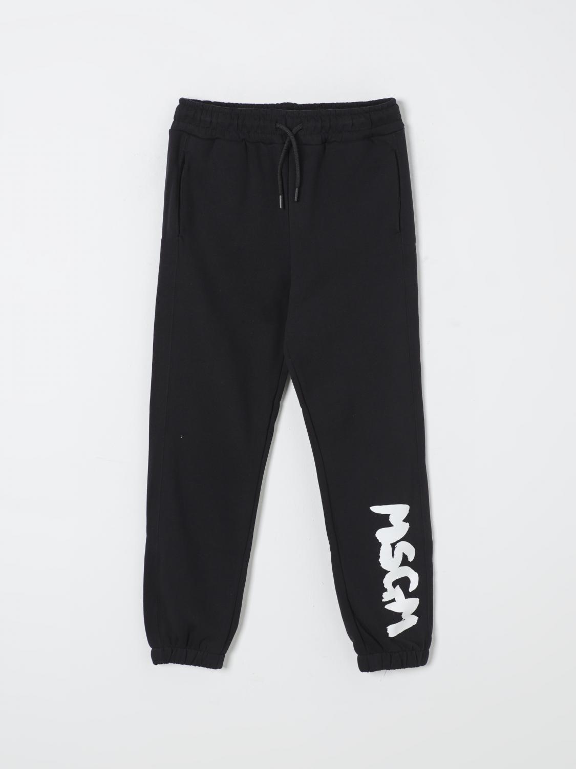 Msgm Pants Kids Kids Color Black In Schwarz