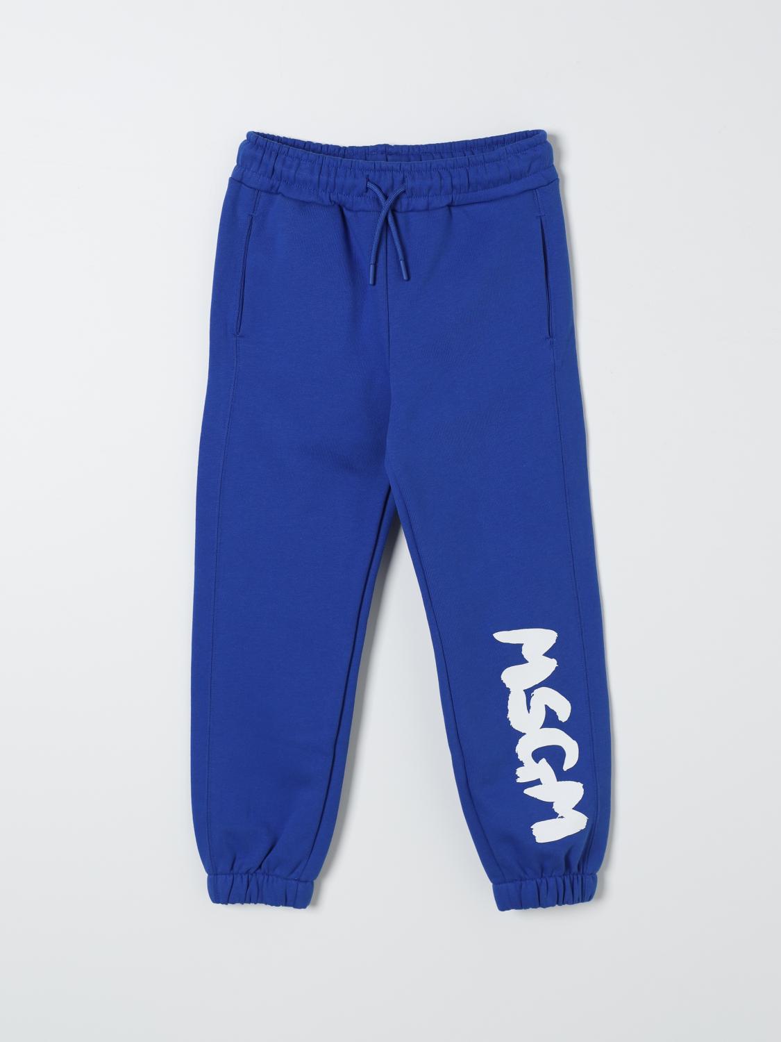 Msgm Pants Kids Kids Color Royal Blue In Royal Blue