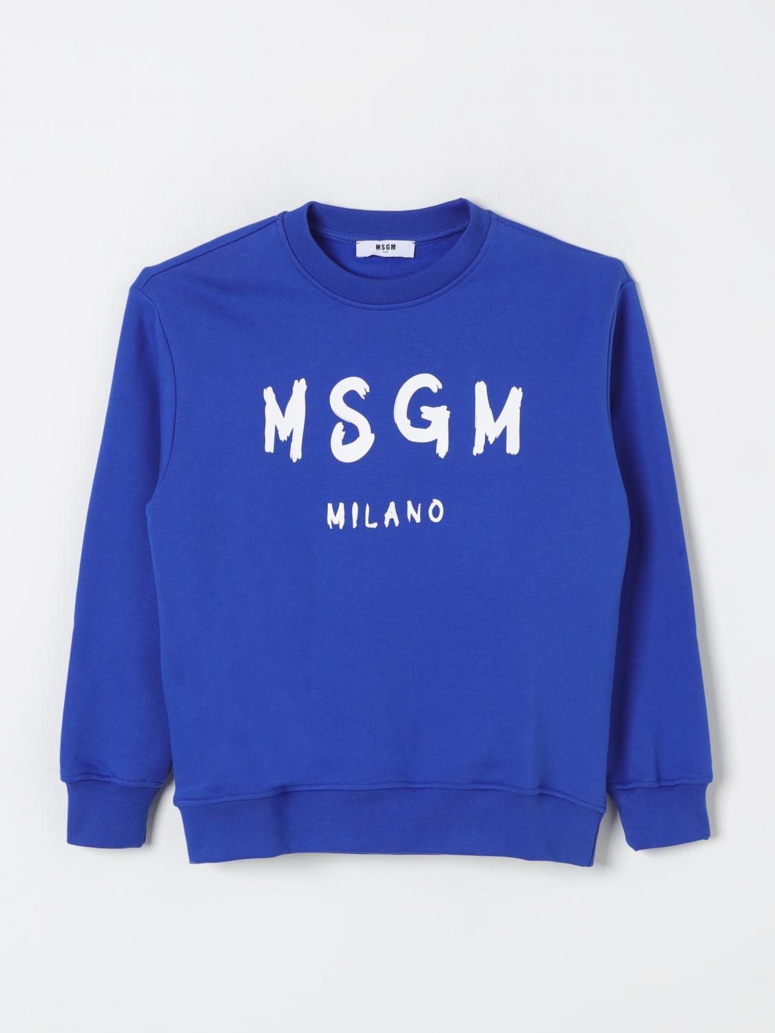 Shop Msgm Sweater  Kids Kids Color Royal Blue