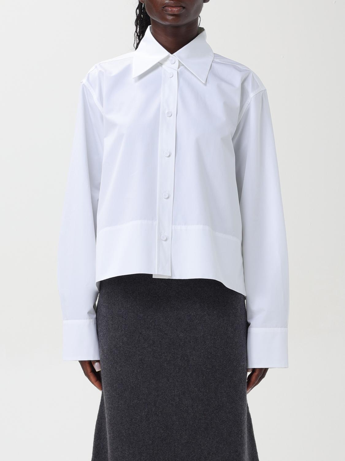 Shop Jil Sander Shirt  Woman Color White In Weiss