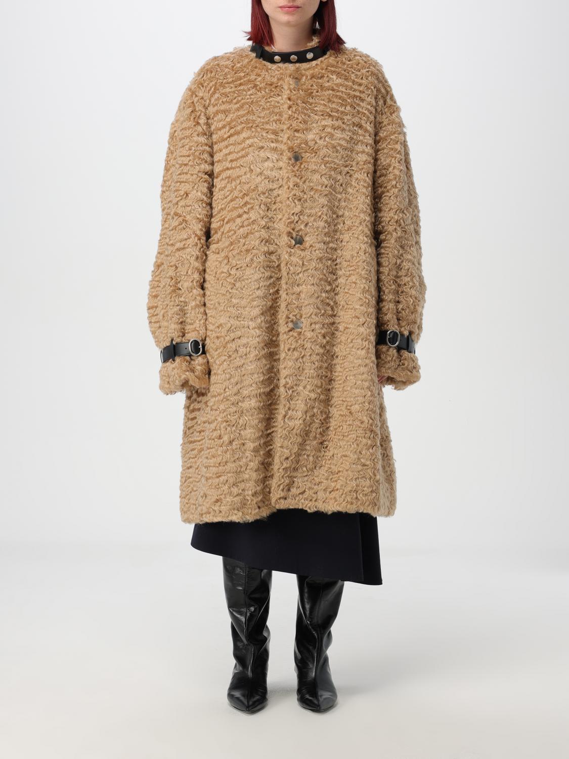 Shop Jil Sander Coat  Woman Color Beige