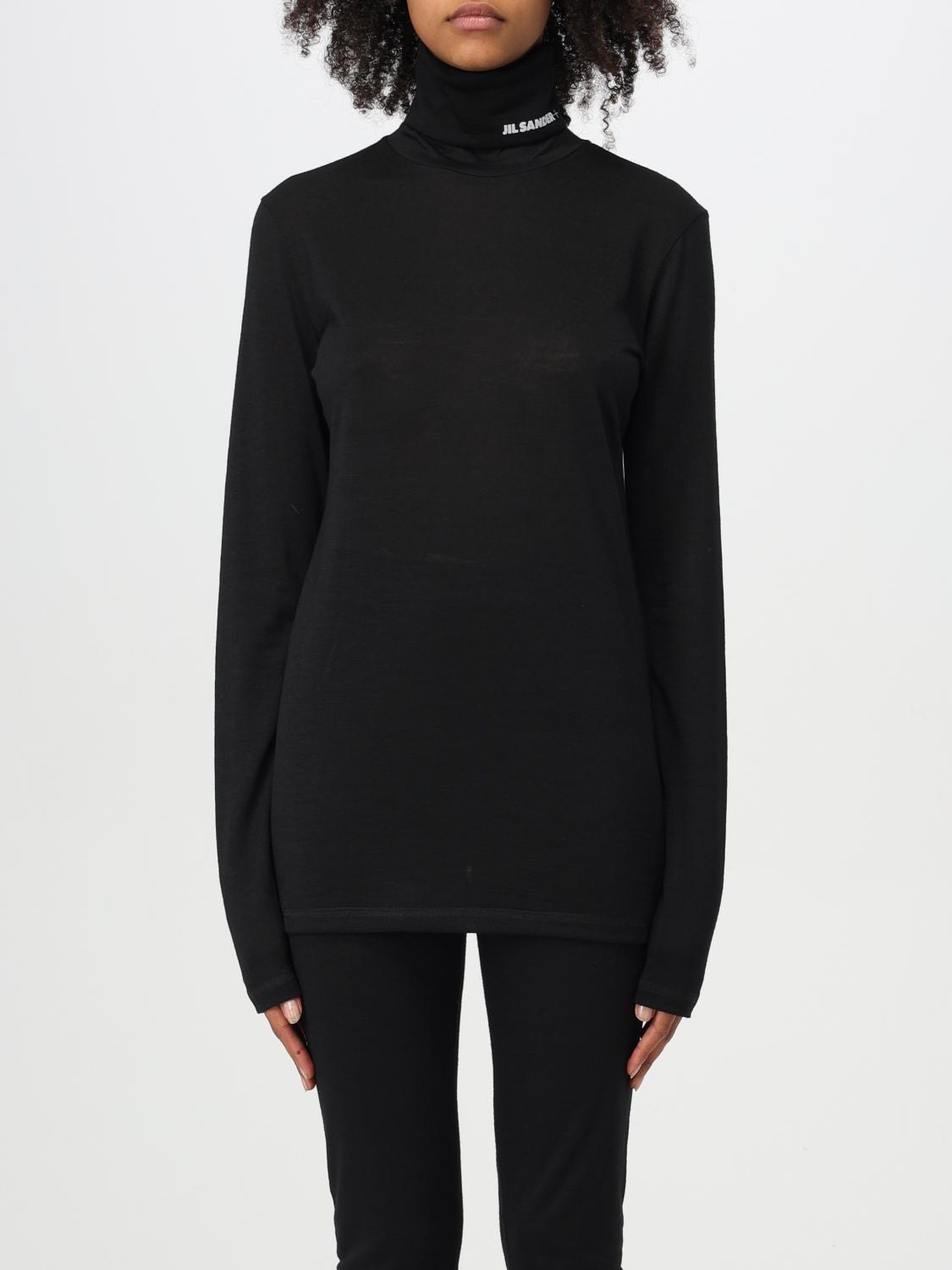 Shop Jil Sander Sweater  Woman Color Black In Schwarz