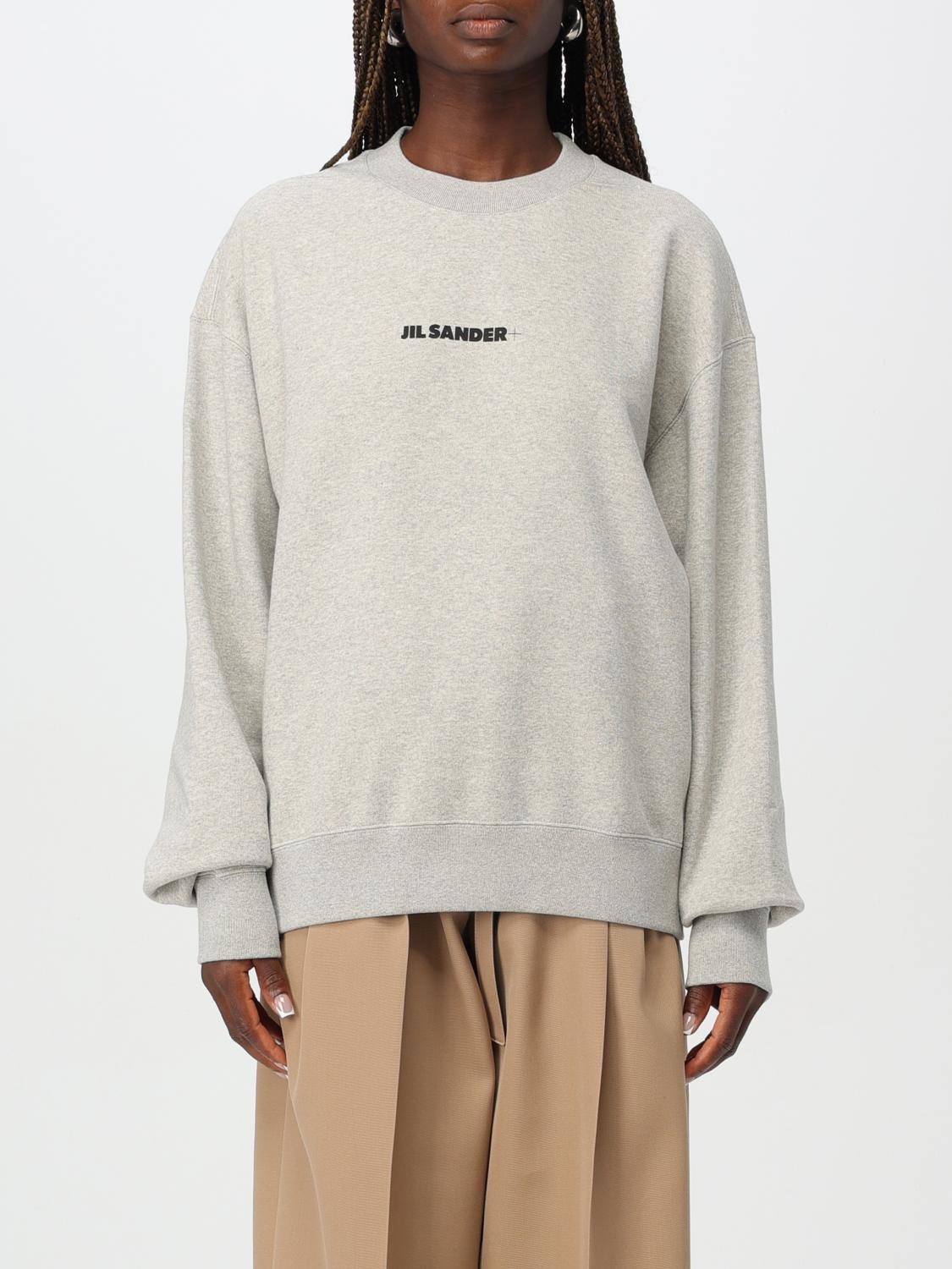 Shop Jil Sander Sweatshirt  Woman Color Grey In Grau