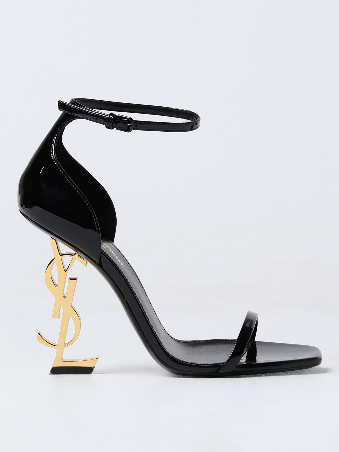 Shop Saint Laurent Heeled Sandals  Woman Color Black In Schwarz