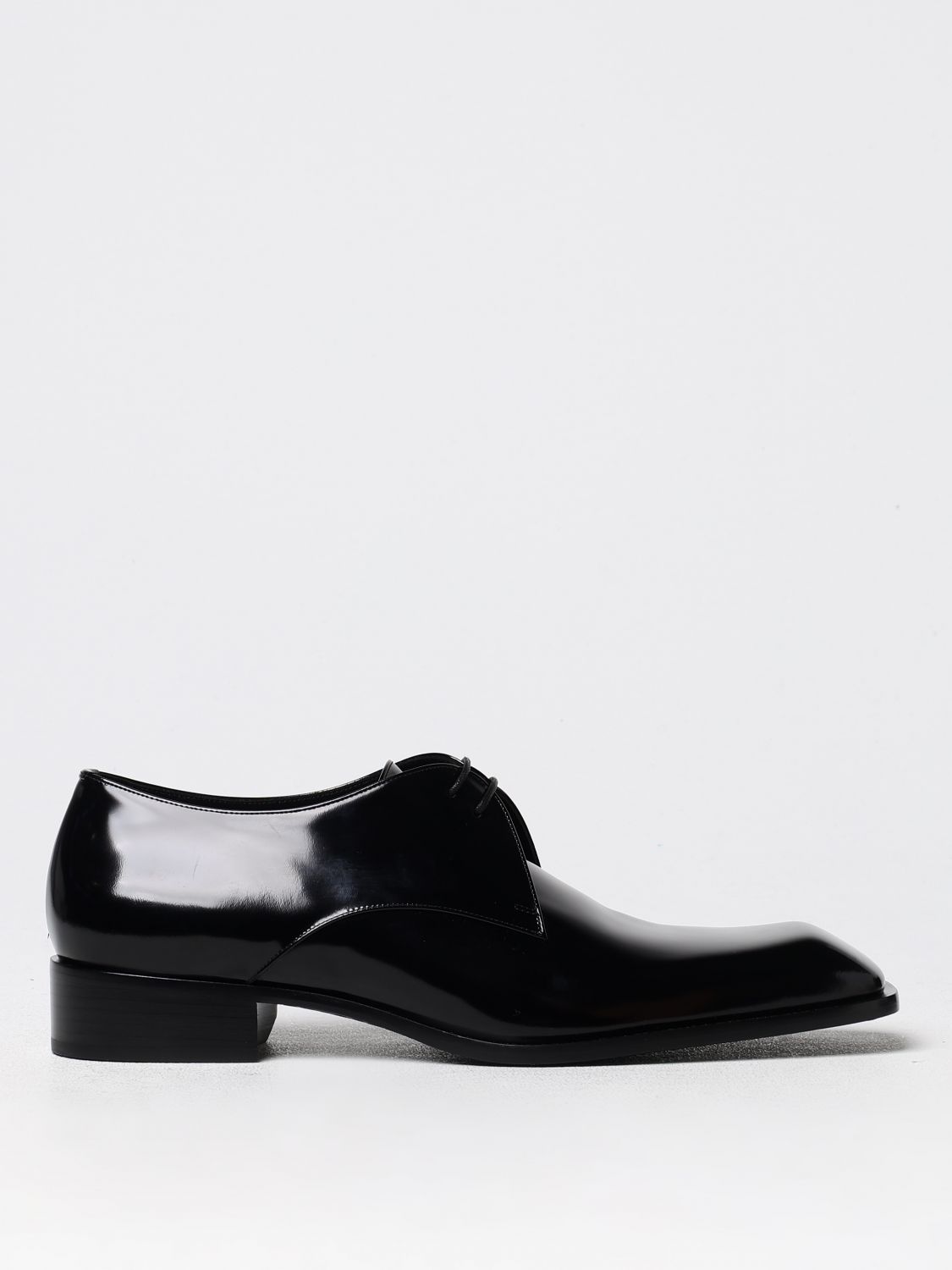 Shop Saint Laurent Brogue Shoes  Men Color Black In Schwarz