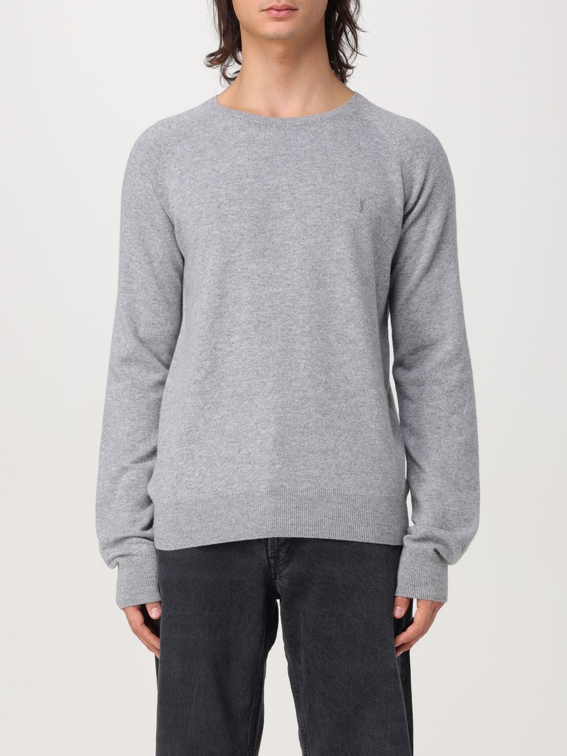 Saint Laurent Sweater  Men Color Grey In Grau