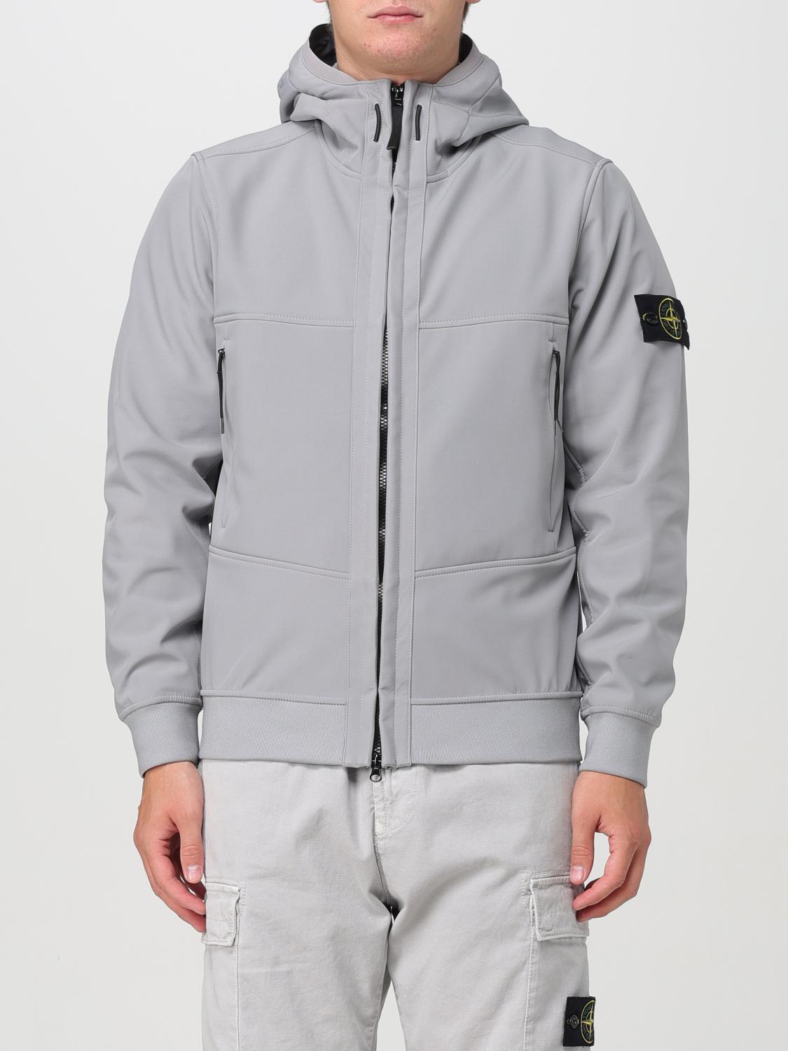 Shop Stone Island Jacket  Men Color Grey In Grau