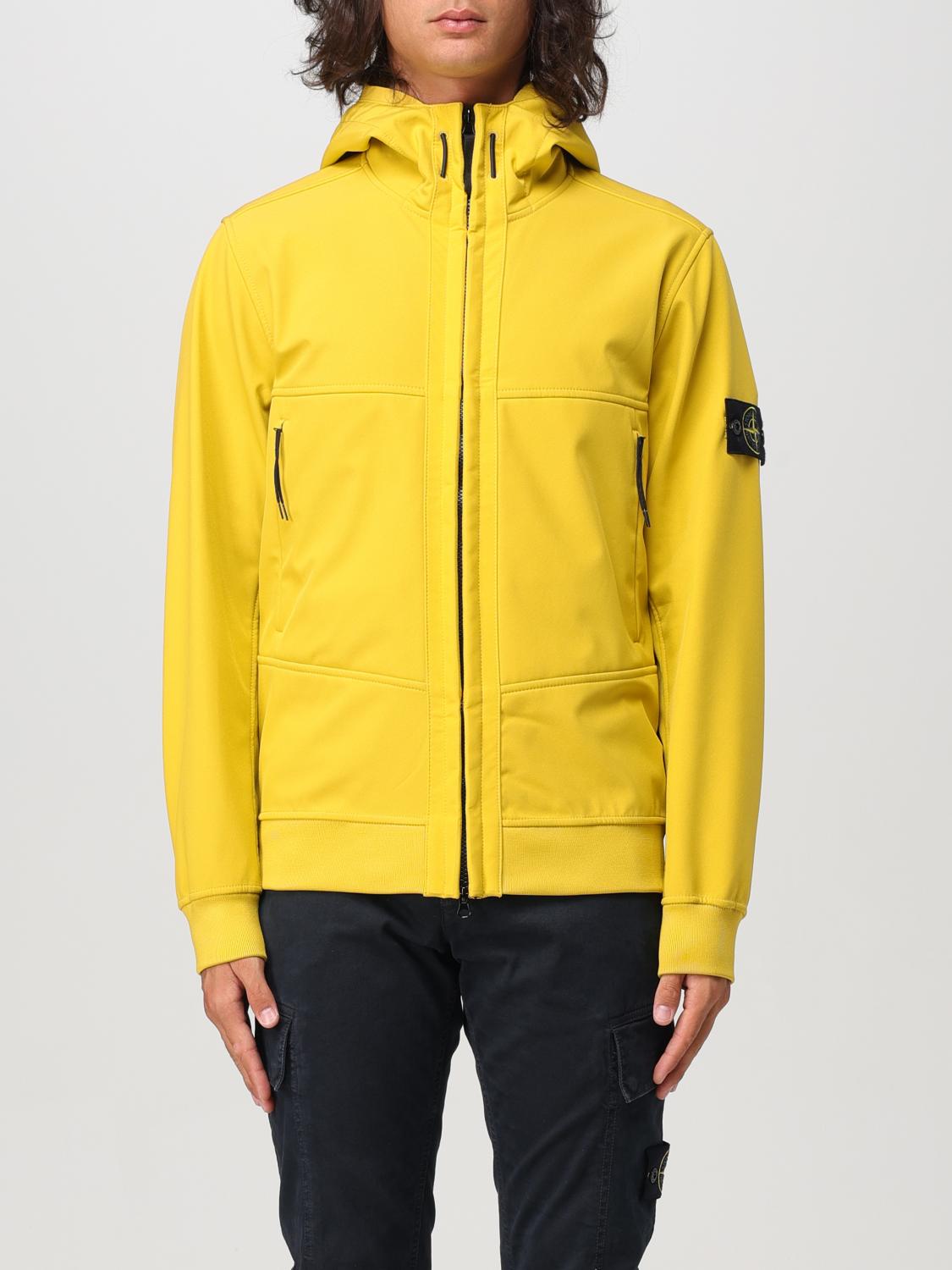 Shop Stone Island Jacket  Men Color Ocher In Ocker