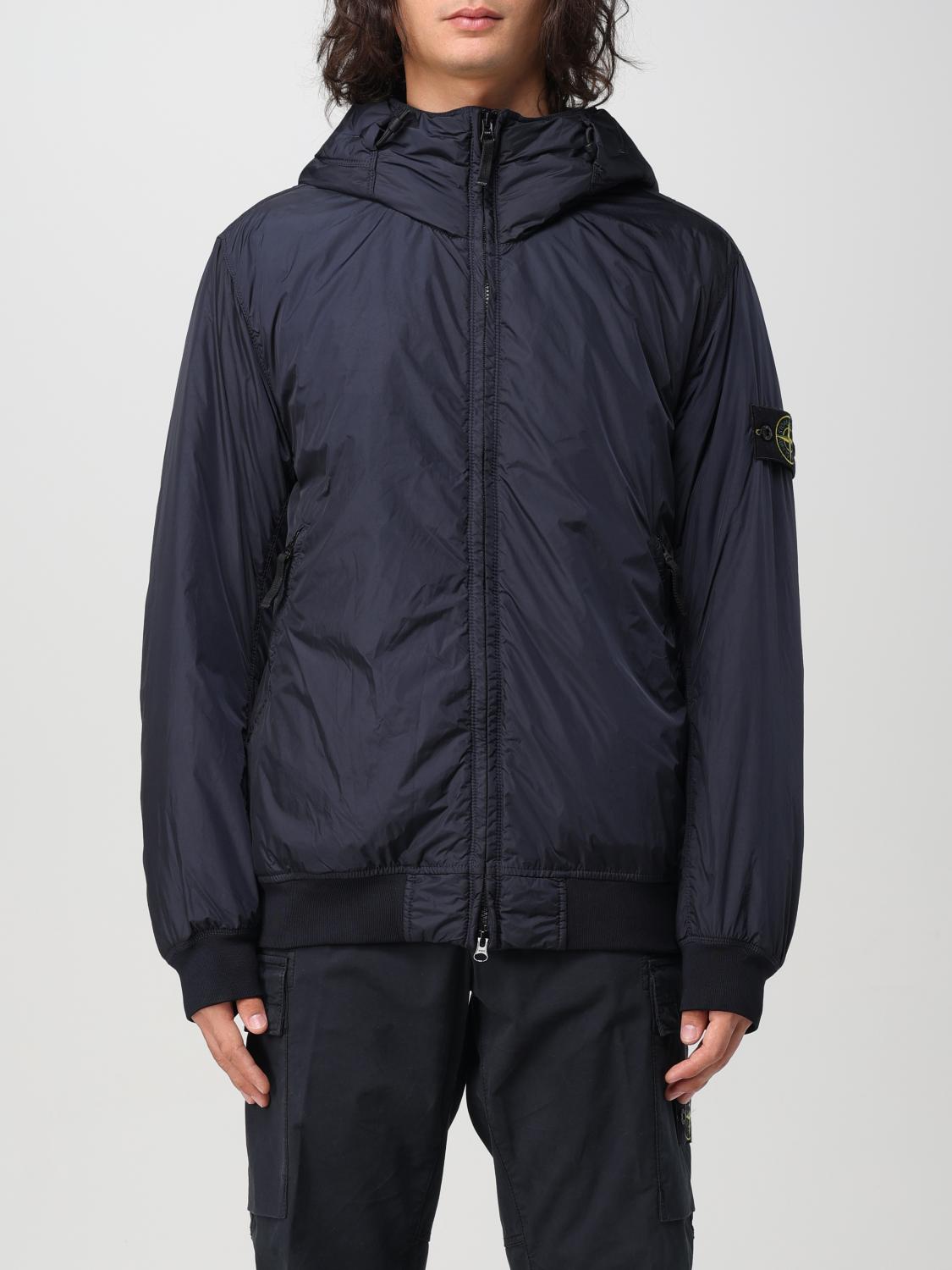 Shop Stone Island Jacket  Men Color Blue In Blau