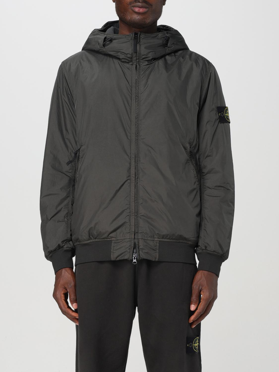 Shop Stone Island Jacket  Men Color Grey In Grau