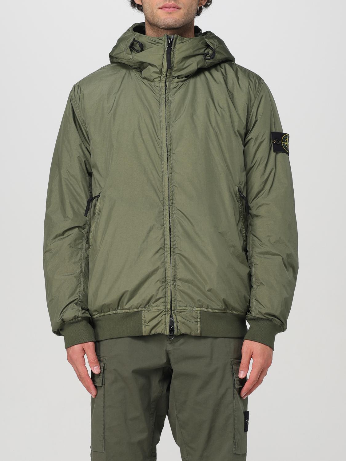 Shop Stone Island Jacket  Men Color Moss Green In Moosgrün