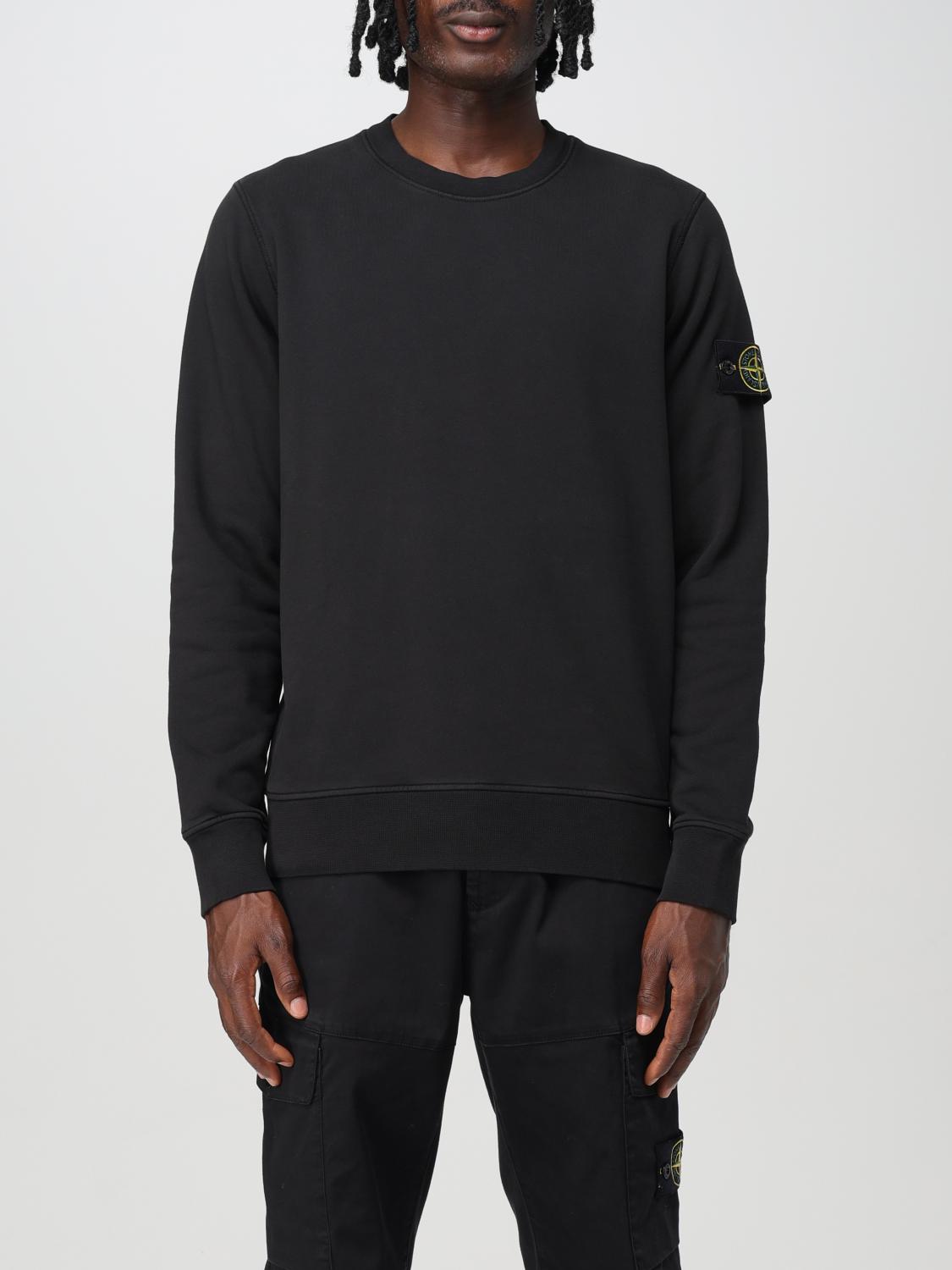 Shop Stone Island Sweatshirt  Men Color Black In Schwarz