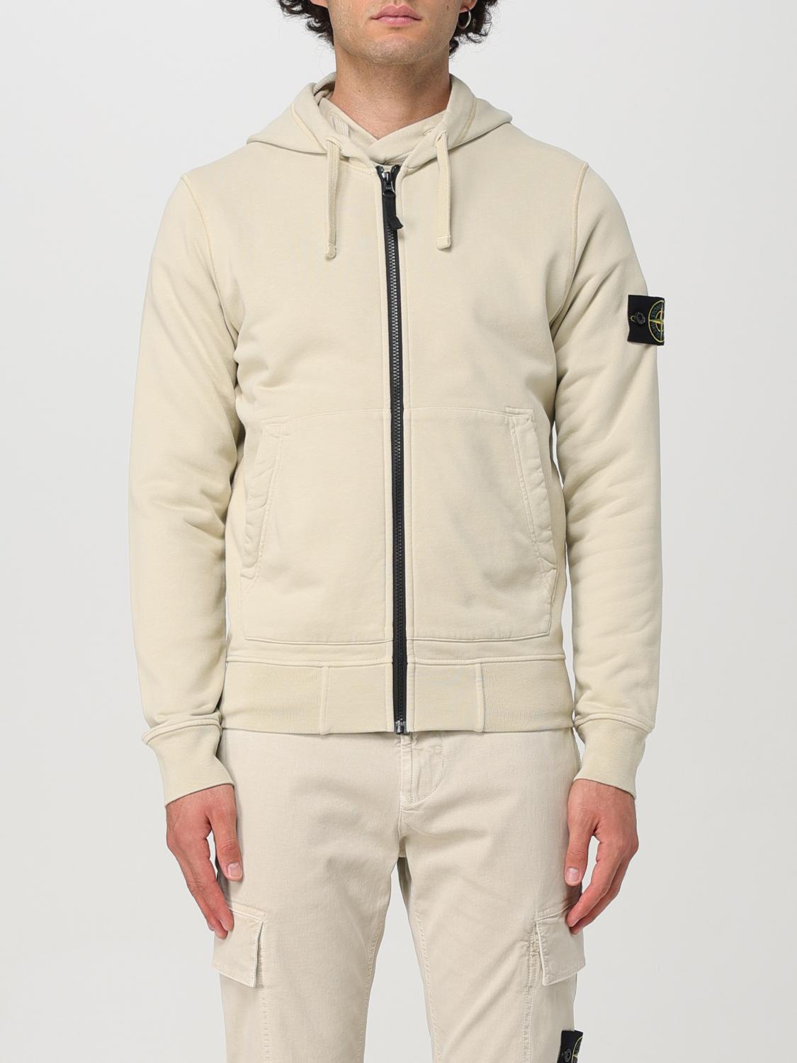 Shop Stone Island Sweatshirt  Men Color Yellow Cream