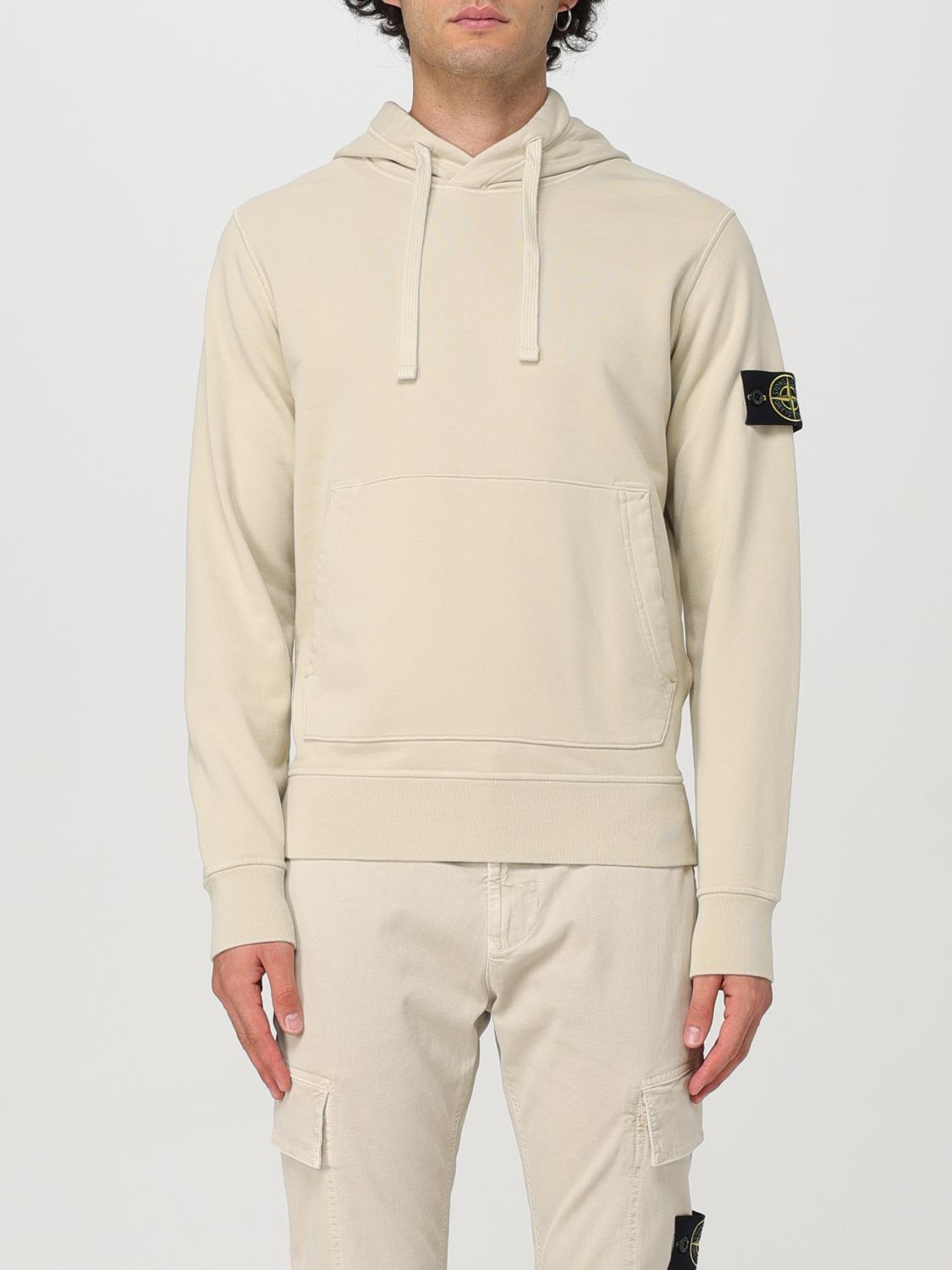 Shop Stone Island Sweatshirt  Men Color Yellow Cream