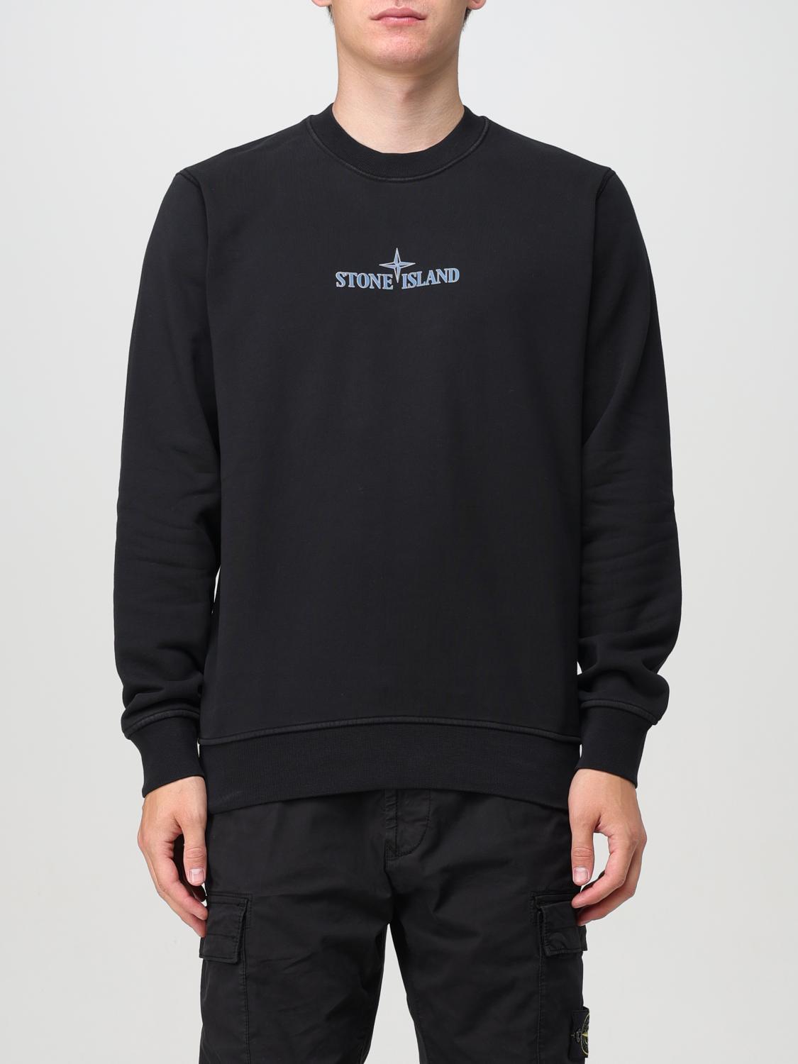 Shop Stone Island Sweatshirt  Men Color Black In Schwarz