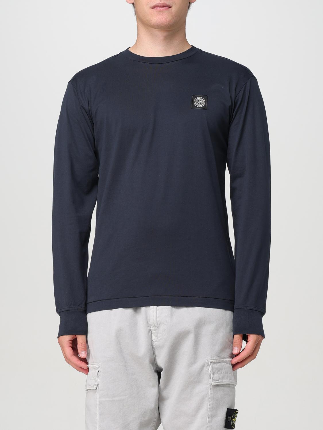 Shop Stone Island Sweater  Men Color Blue In Blau