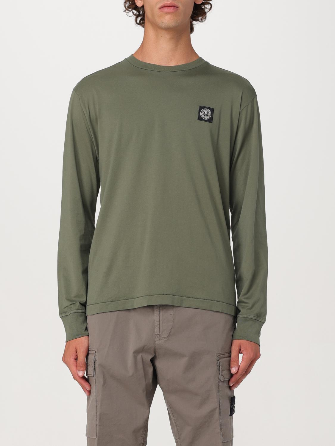 Shop Stone Island Sweater  Men Color Green In Grün