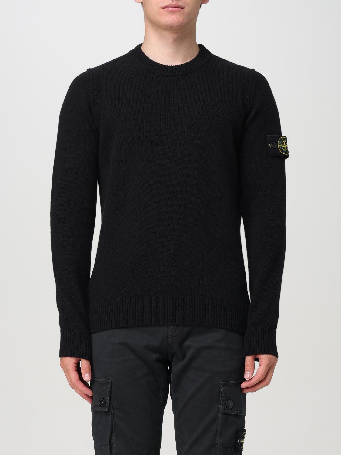 Shop Stone Island Sweater  Men Color Black In Schwarz