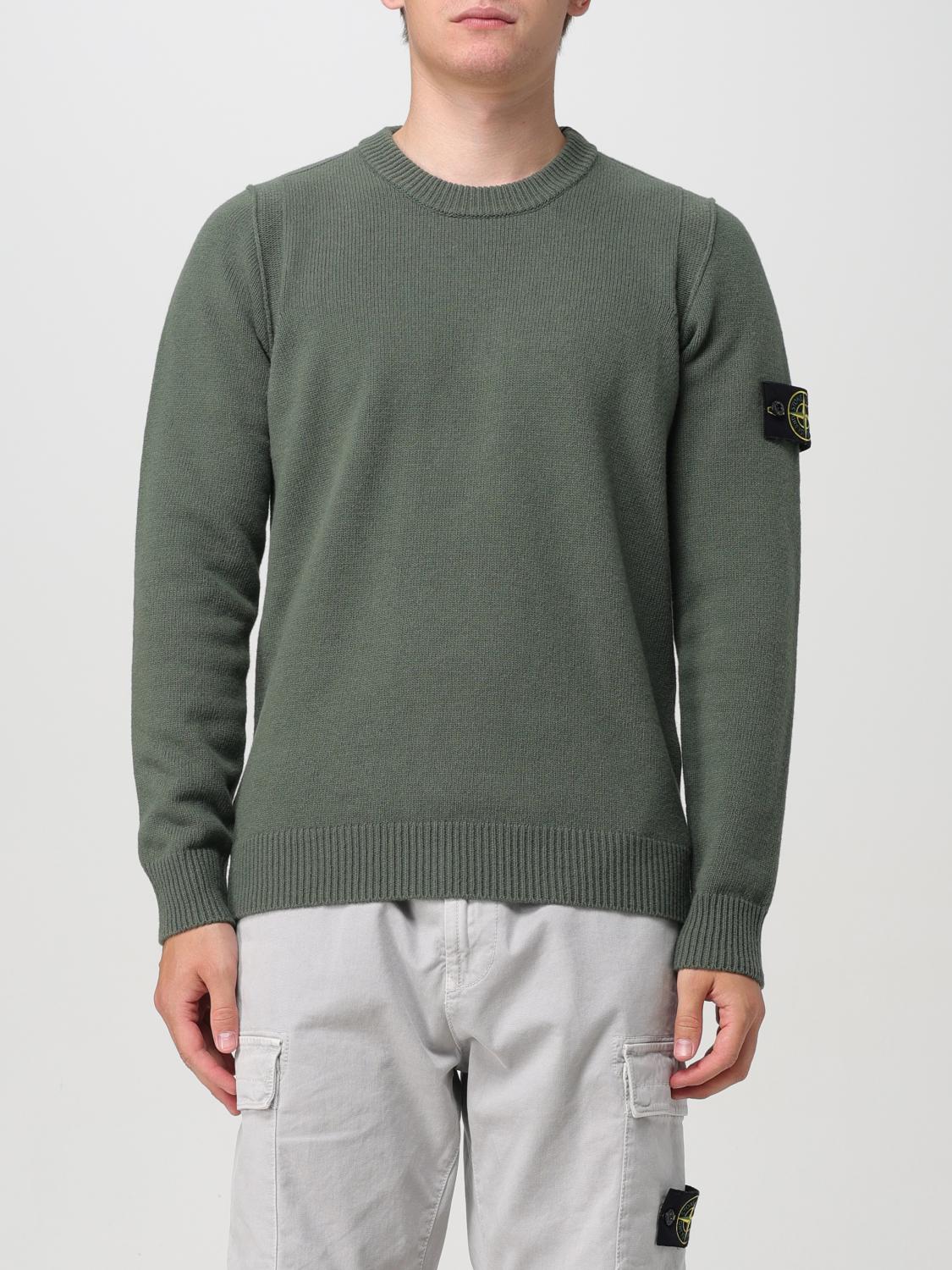 Shop Stone Island Sweater  Men Color Green In Grün