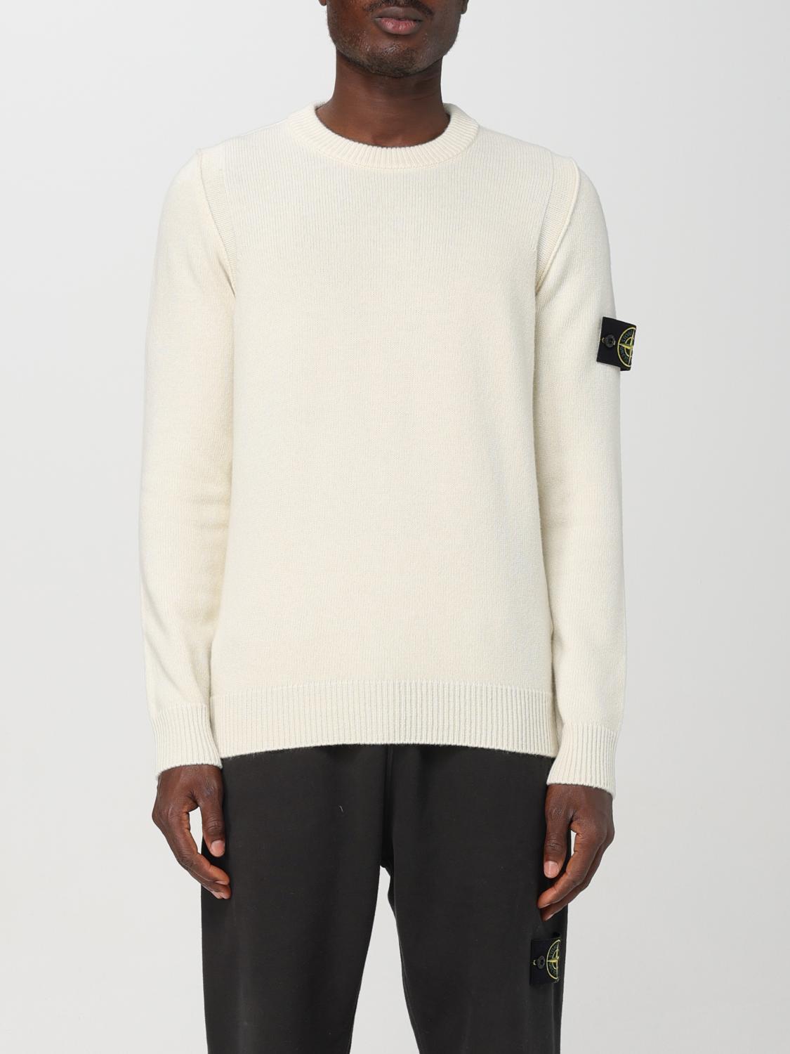 Shop Stone Island Sweater  Men Color Ivory