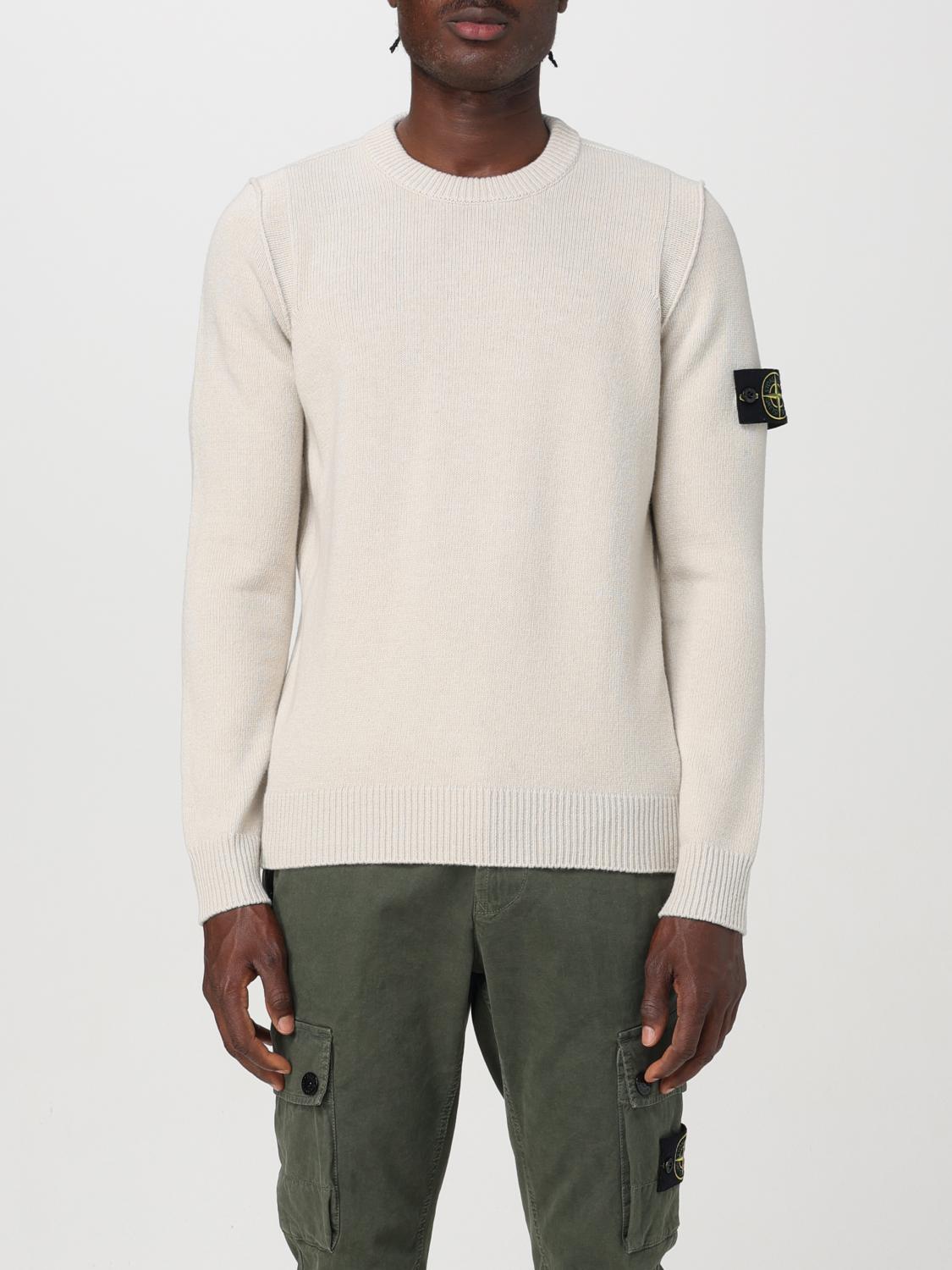 Shop Stone Island Sweater  Men Color Yellow Cream