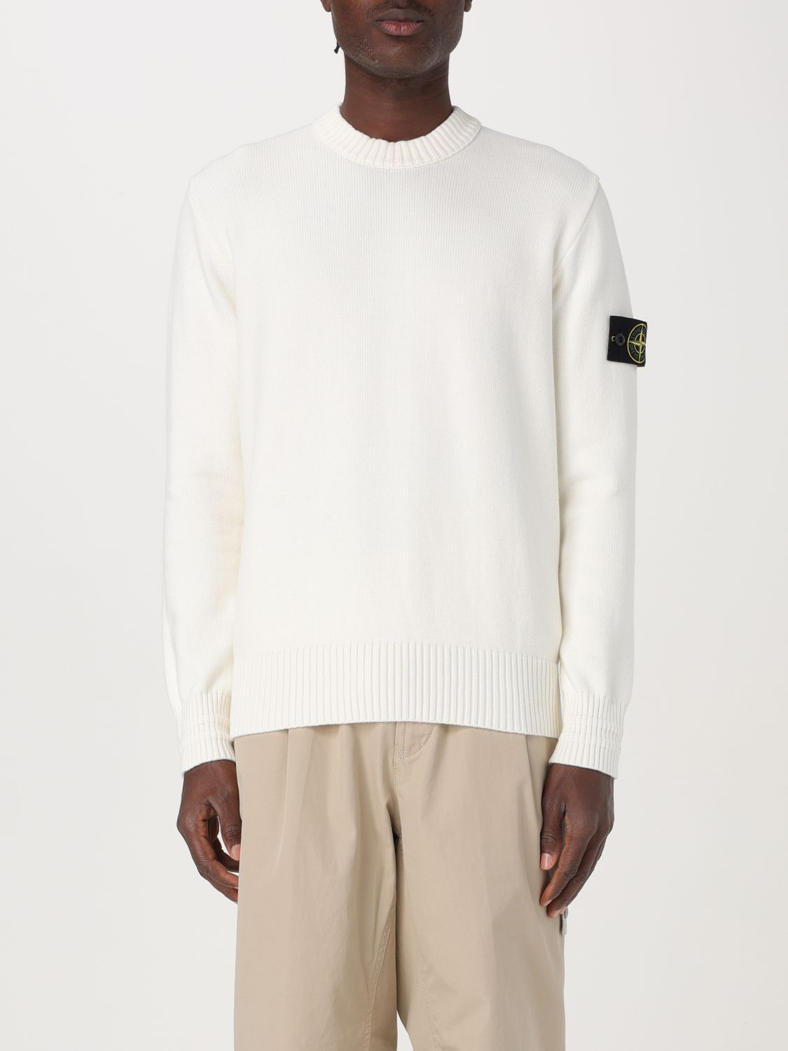 Stone Island Sweater  Men Color White In Weiss