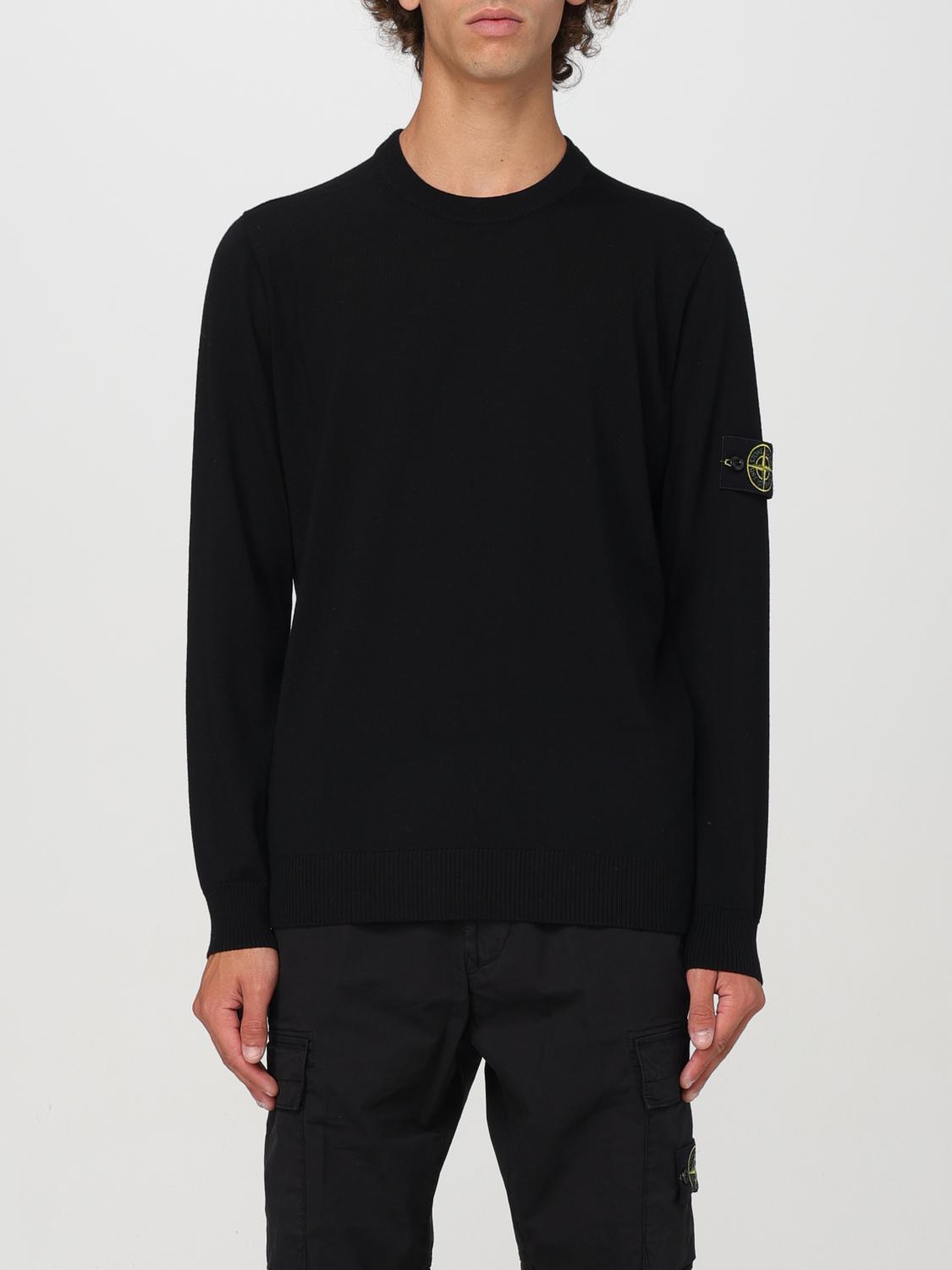 Shop Stone Island Sweater  Men Color Black In Schwarz