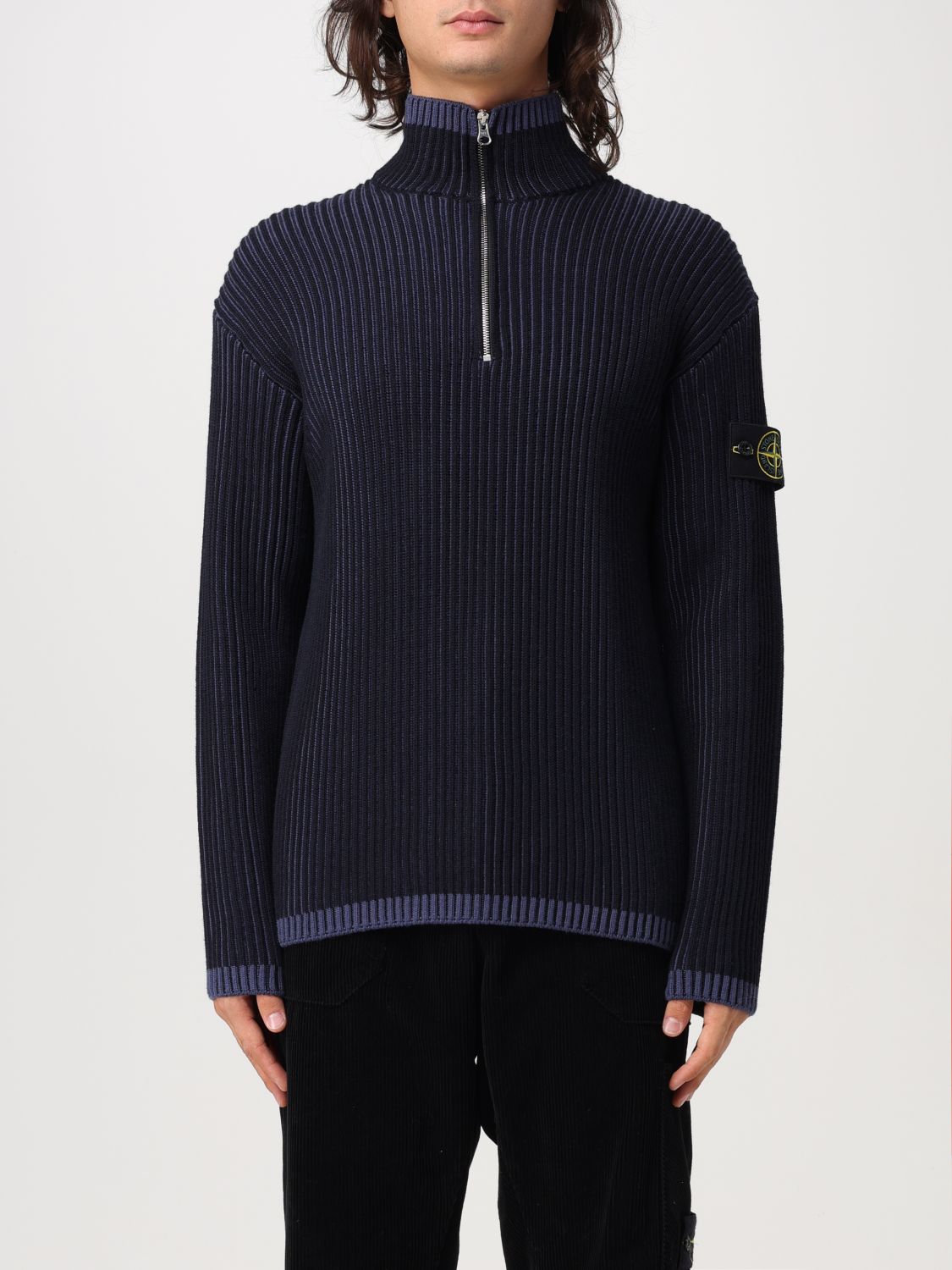 Stone Island Sweater  Men Color Blue In Blau