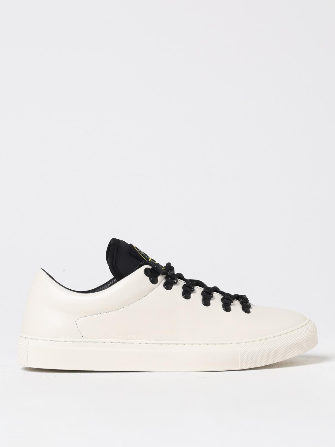 Shop Stone Island Sneakers  Men Color White In Weiss