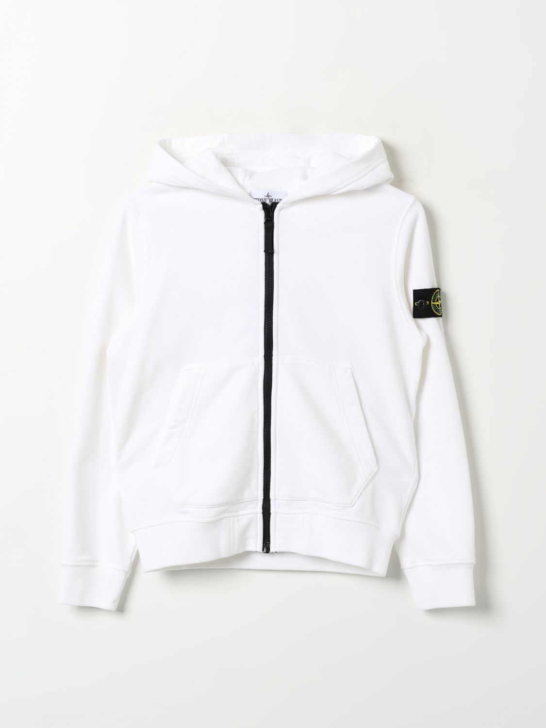 Stone Island Junior Sweater  Kids Color White