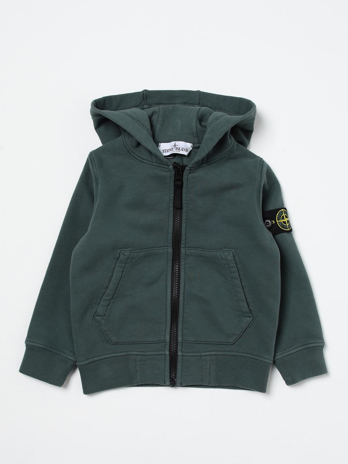 Shop Stone Island Junior Sweater  Kids Color Petroleum Blue In 石油蓝