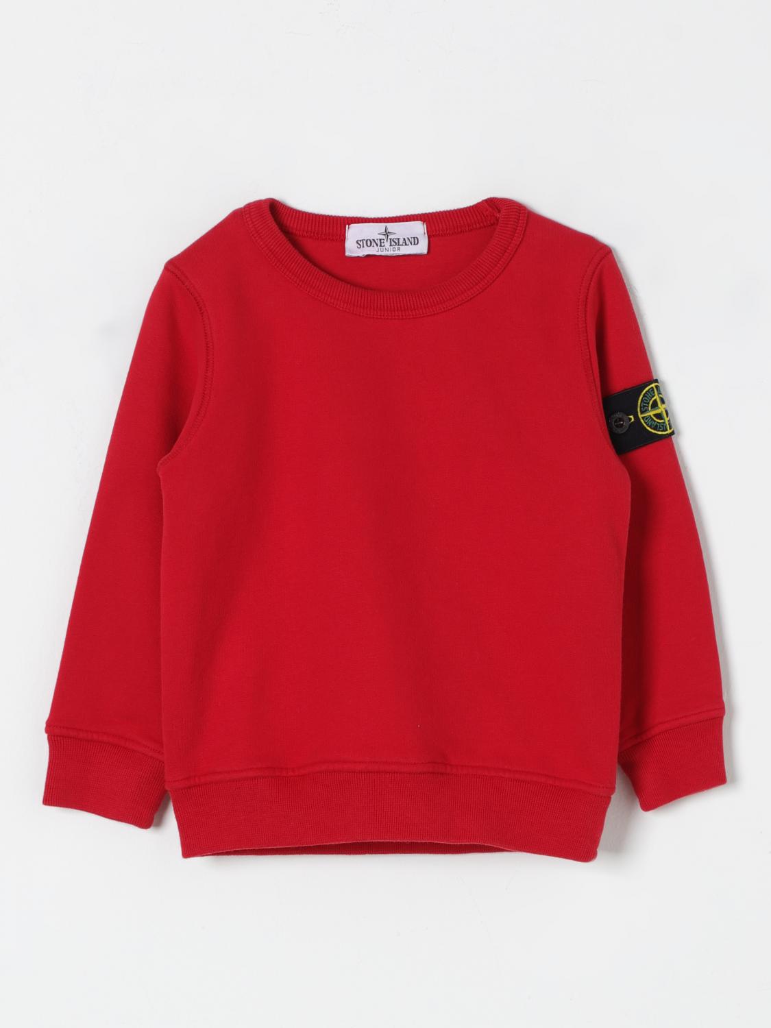 Shop Stone Island Junior Sweater  Kids Color Red In 红色