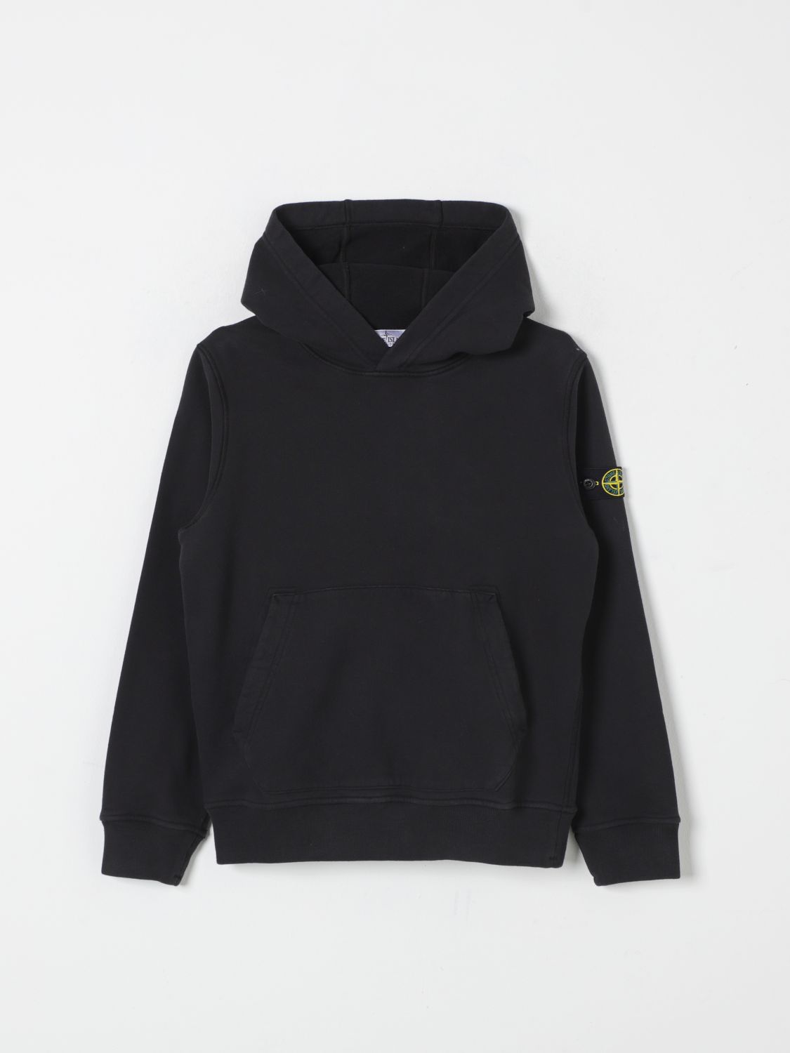 Stone Island Sweater Junior Kids Color Black In Schwarz