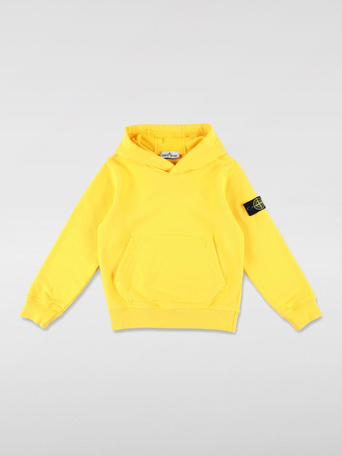 Stone Island Junior Sweater Kids Color Yellow In Gelb