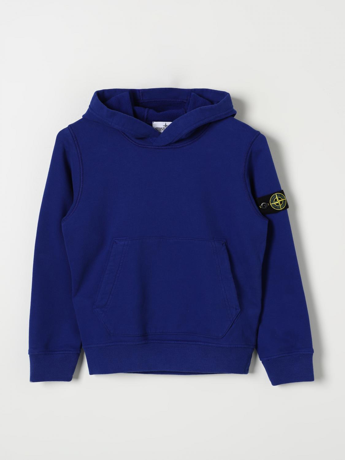 Shop Stone Island Junior Sweater  Kids Color Royal Blue