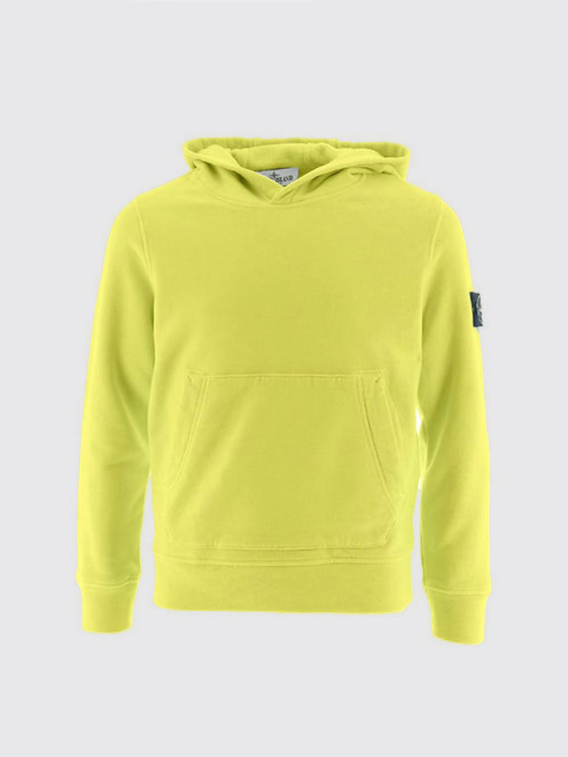 Stone Island Junior Sweater Kids Color Lemon In Zitronengelb